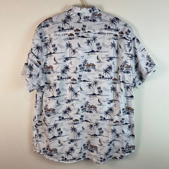 Lee Tropical Print Button Front Shirt Size XXL - Picture 8 of 9